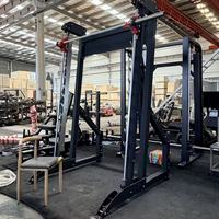 Machine Smith Commerciale à Contrepoids, Angle Réglable de 0 à 7 Degrés, Rack de Musculation Robuste en Acier, Équipement de Gymnastique