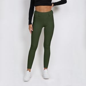 <span class=keywords><strong>Pantalon</strong></span> d'équitation pour femmes pleine couleur <span class=keywords><strong>pantalon</strong></span> d'équitation siège complet poche latérale culotte équestre 4 voies Stretch Leggings d'équitation pour dame - Product Image 2