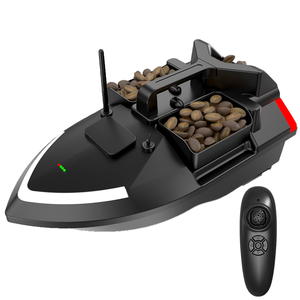 Flytec V801 contrôle à une main 3 réservoirs d'appâts 2KG bateau de charge avec veilleuse 500M Navigation automatique RC carpe pêche bateau d'appâts - Product Image 1