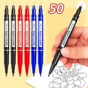 Pennarello a Olio Permanente HUAJIE con Doppia Punta Rotonda, Larghezza di <span class=keywords><strong>Scrittura</strong></span> 0,5mm, 3 Colori, <span class=keywords><strong>Grande</strong></span> Capacità, Asciugatura Rapida - Product Image 2