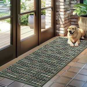 <span class=keywords><strong>Tappeto</strong></span> Runner corridoio antiscivolo 50x150cm motivo geometrico blu <span class=keywords><strong>nero</strong></span> bianco lungo lavabile per ingresso corridoio - Product Image 6