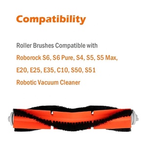 Brosses principales de rechange compatibles avec le kit de pièces de rechange pour aspirateur <span class=keywords><strong>robot</strong></span> Roborock S6 S6 Pure S4 S5 Max S5 E2 <span class=keywords><strong>E25</strong></span> E35 - Product Image 3