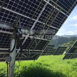 Jinhong güneş izci 15kw 28 paneller üretici doğrudan satış çift eksenli güneş izci sıcak satış güneş izci