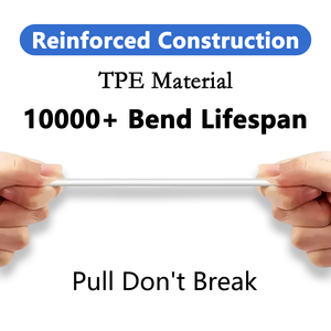 Câble PD 20W USB-C vers 8 broches pour iPhone 14/13/12/11 Pro Max iPad, écouteurs, charge rapide, TPE durable, 2.4A, 1M - Product Image 5