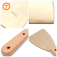 Couteau à mastic pour grattoir à main en bronze aluminium anti-étincelles 75MM Outil anti-étincelles pour les endroits inflammables et explosifs