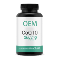 Capsules liquides de CoQ10 OEM, Ubiquinone, Coenzyme Q10, Huile d'olive, Complément alimentaire antioxydant pour l'énergie cellulaire et la santé cardiovasculaire