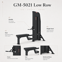 Máquina de remo sentado con carga de pin para entrenamiento de fuerza, equipo comercial de gimnasio TZ Fitness