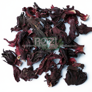 Fleur d'hibiscus (Hibiscus Rosa-Sinensis) Fleurs séchées-100% naturel fait rouge - Product Image 1