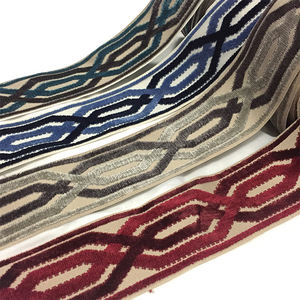Tapicería Jacquard de encaje de ganchillo, cinta de terciopelo para cortina, calidad asegurada, novedad - Product Image 4