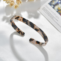 Bracelet à manchette en acrylique, nouveau Design, longueur 2019 CM, Bracelet de couleur léopard, d'imitation tortue, en acrylique, offre spéciale, 0.6