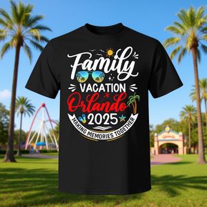 T-shirt assorti pour les vacances en famille à Orlando 2025, chemise de voyage estivale - Product Image 3