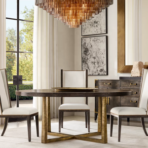 Procé<span class=keywords><strong>d</strong></span>é de forgeage américain de haute qualité Table à pieds en métal Villa club Guest house peut personnaliser les meubles de restaurant - Product Image 5