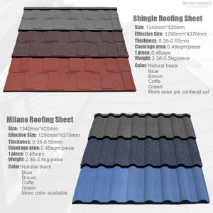 Tuiles de toit en <span class=keywords><strong>acier</strong></span> Galvalume <span class=keywords><strong>couleur</strong></span> pierre moderne direct d'usine de la Chine Feuilles de toiture en métal imperméables Garantie à vie pour la maison - Product Image 2
