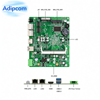 Motherboard Intel J1900 Dual Gigabit LAN Tegangan Lebar dengan Slot MSATA Mini PCIe SIM untuk PC Industri Tanpa Kipas