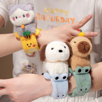 Mignon animal Capybara anneau peluche jouets unisexe enfants poignet ornement pour les fêtes en gros jouets en peluche pour les enfants