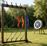 Arc Recurve CS Double Flèche pour Tir à l'Arc en Plein Air Compétitif, Poids de Tirage 20-40 Lbs, Arc Lune