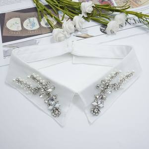 LHY Luxury Detachable Rhinestone Fake Collar for Women Tops Dresses Elegant Removable Faux Collar Shirt Accessory - Product Image 4