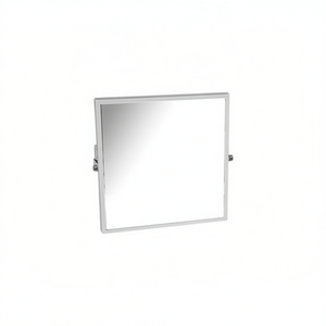 Espejo de pared inclinable de 60x65 cm con marco ajustable para uso en baño o dormitorio - Product Image 2