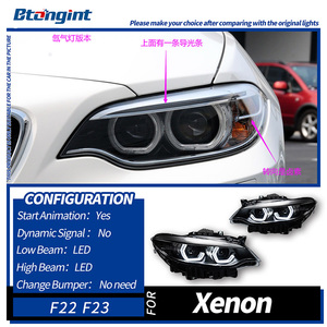 Sistema de Iluminación, Faros Delanteros para Automóviles, Aptos para <span class=keywords><strong>BMW</strong></span> Serie 2 F22/F23 de 14 a 21 Años, Faros Delanteros en Forma de Cuchara <span class=keywords><strong>218</strong></span> 220 M2 - Product Image 3