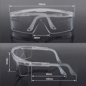 Lunettes de protection K7-2124-H, monture noire, résistantes aux chocs, pour la protection des yeux au travail - Product Image 2