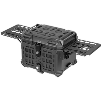 Top Case Moto en Alliage d'Aluminium 36L 45L 55L 65L Étanche à Dégagement Rapide, Coffre Arrière Style Blindé pour Moto, Vente en Gros