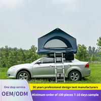 Tente de toit de voiture entièrement automatique personnalisée, imperméable, en tissu maillé PVC, double couche, quatre saisons, modèle universel portable