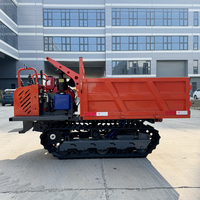 Mini-dumper sur chenilles diesel de 1,5 tonne avec boîte de vitesses et pompe pour chargeuse sur chenilles, à vendre
