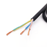 Câble d'alimentation électrique australien certifié SAA, 3 broches, pour appareils électroménagers, conducteur en cuivre pur dénudé, longueur 2 m