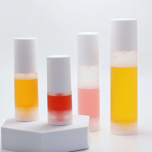 Flacons de soin de la peau à pompe sans air de 15 ml à 100 ml, flacons pulvérisateurs pour bouteilles en plastique transparent, givré, mat avec couvercle mat - Product Image 5