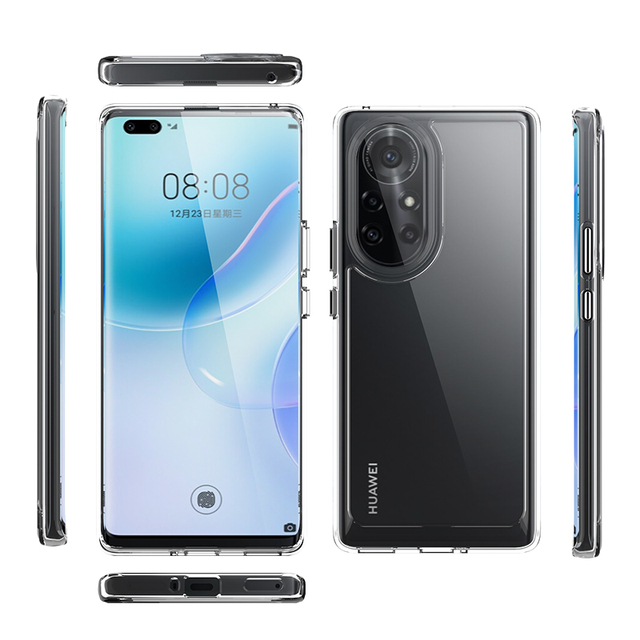 For Huawei Nova 8 9 Pro 8se Transparent Phone Case Anti-shock TPU PC Phone Clear Cases for Huawei P60 P50 P40 ProP40 P30 P20p
