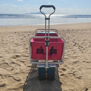 Carretilla de Mano Plegable de 4 Ruedas para Jardín y Viajes, con Capacidad de Carga de 70 kg, Rueda para Playa y Escritorio - Product Image 2