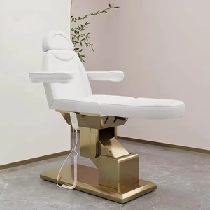 Cama de Masaje Eléctrica de Lujo Dorada para Estética, Cosmética, Spa y Tratamientos Faciales - Product Image 6