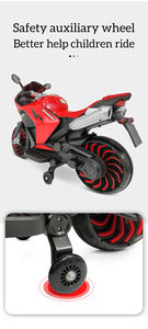 Regalo per bambini bella educazione precoce Elec funzione Spray per auto Fashion Light Safety One Click Star moto elettrica - Product Image 4