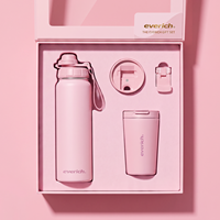 Bouteille d'eau isotherme en acier inoxydable à large ouverture Everich 32 oz, pour le sport et la gym, avec logo personnalisé, portable, avec ensemble cadeau tasse à café