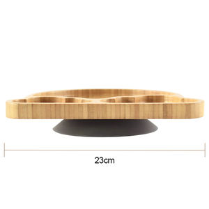 Set Piatto <span class=keywords><strong>e</strong></span> Cucchiaio per Bambini Anyo in Bambù <span class=keywords><strong>e</strong></span> Silicone Ecologico con Base a Ventosa - Design Carino <span class=keywords><strong>e</strong></span> Resistente per Pasti <span class=keywords><strong>e</strong></span> Alimenti per Neonati - Product Image 2