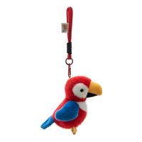 Porte-clés en peluche en forme d'oiseau, pendentif perroquet, jouets en peluche, accessoires de sac rembourrés en coton PP