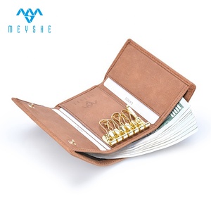 Funda de cuero genuino con estilo hecha a mano personalizada, suministro rápido de fábrica, billetera de llave de coche de moda de lujo para múltiples llaves - Product Image 2