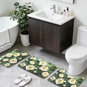 Tapete de Baño de Diatomita con Superficie de Fácil Mantenimiento para Hogares Ocupados, Secado Rápido y Conveniente con Respaldo Antideslizante Efectivo - Product Image 1