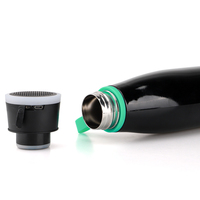 Bouteille d'eau intelligente isolée sous vide en acier inoxydable Olerd 480 ml avec haut-parleur musical, gobelet de voyage pour les déplacements