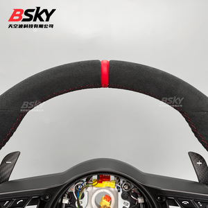 Volant en cuir de cerf amélioré pour Porsche Panamera Cayenne Macan 718 <span class=keywords><strong>911</strong></span> 918 997 991 970 986 985 Boxster Cayman - Product Image 2
