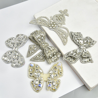 Nouveau Sparkling Strass Patch Couture Cristal Applique Pour Jeans Vêtements Décorations