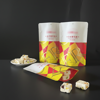 Sachet Doypack refermable en PET/papier/PE de qualité alimentaire avec logo personnalisé pour l'emballage d'aliments pour animaux, de snacks, de chewing-gums et de sushis