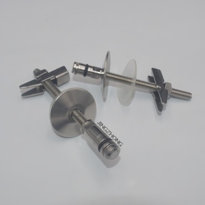 Kit de Bisagras Modernas de Liberación Rápida para Asiento de Inodoro, Herrajes de Baño de Plástico y Metal para Hoteles - Product Image 3