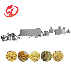 Different Shape Twin Screw Puffed Maize Snack <b>Making</b> Extruder <b>Machine</b> Full Automatic Puffed Corn Snack Food Production Line - Product Image 4