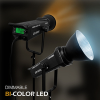Lumière de studio professionnelle 600W Daylight Bowens COB LED pour vidéo et photo, idéale pour le tournage de films, lampe métallique ZD-600II