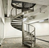 Assemblage DIY d'escalier en colimaçon |   Escaliers métalliques toutes saisons pour espaces intérieurs/extérieurs