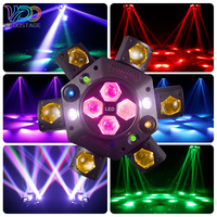 Mini Cabeza Móvil de 150W con Efecto Estroboscópico LED RGBW para DJ, DMX512, Iluminación para Discotecas, Clubes Nocturnos, Escenarios, Fiestas de Cumpleaños