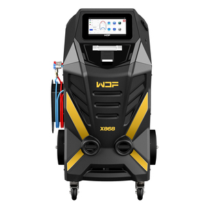 X868 Car AC Machine-Équipement de récupération et de remplissage de réfrigérant automatique R134a-Nettoyage de canalisation-Comprend une imprimante - Product Image 5