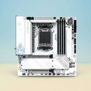 Combo de Placa Base JGINYUE <span class=keywords><strong>B650E</strong></span> Snow Dream <span class=keywords><strong>AM5</strong></span> M-ATX para Ry 7000 8000 9000 series 7800X3D/9800X3D Escritorio DDR5 RAM PCIe5.0x16 - Product Image 3