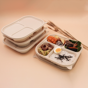 กล่องใส่อาหารแบบพกพา,กล่องใส่อาหารทำจากแป้งข้าวโพดแบบย่อยสลายได้ทางชีวภาพ - Product Image 2